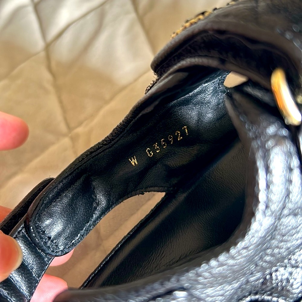 Chanel DADS SANDALS Grained Leather 36 - Picture 14 of 17
